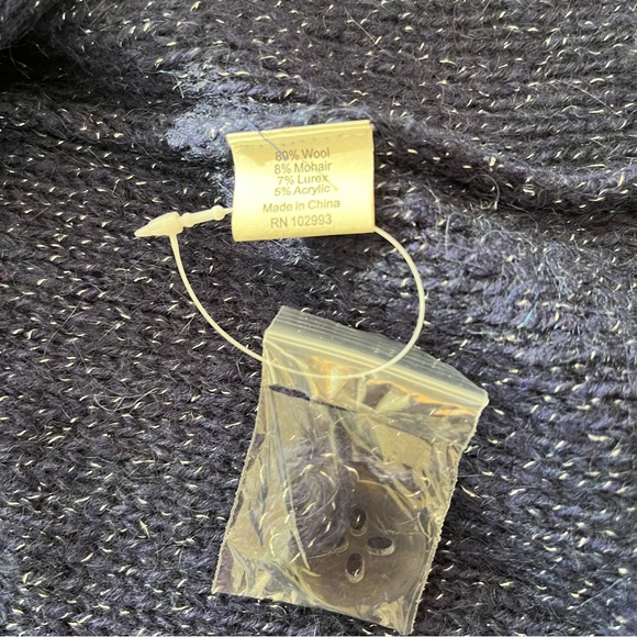 Twinkle by Wenlan Women's Button Down Cardigan, Size: M, Color: Blue - Picture 7 of 8